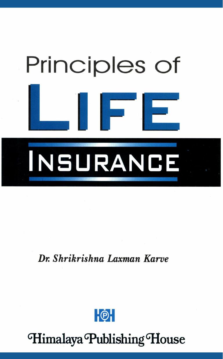 Principles of Life Insurance