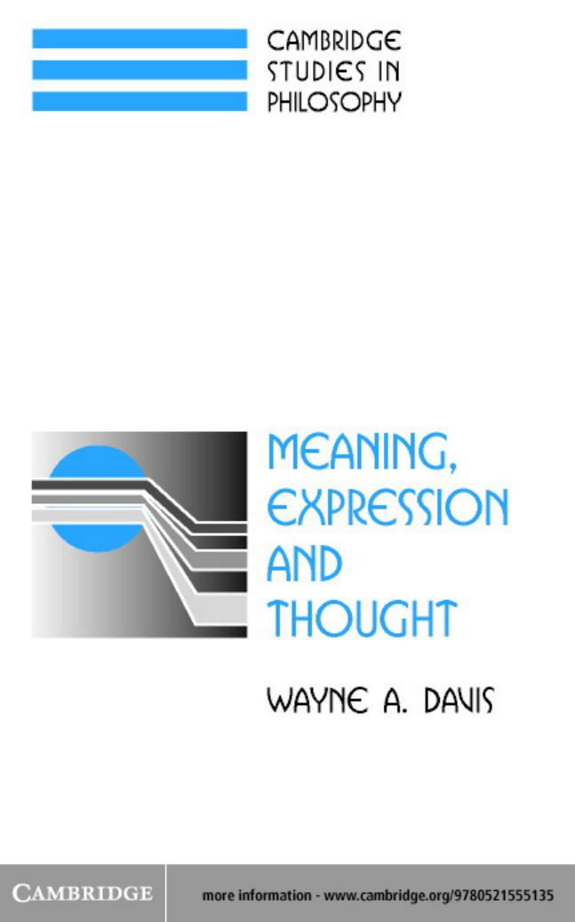 Davis Meaning Expression And Thought