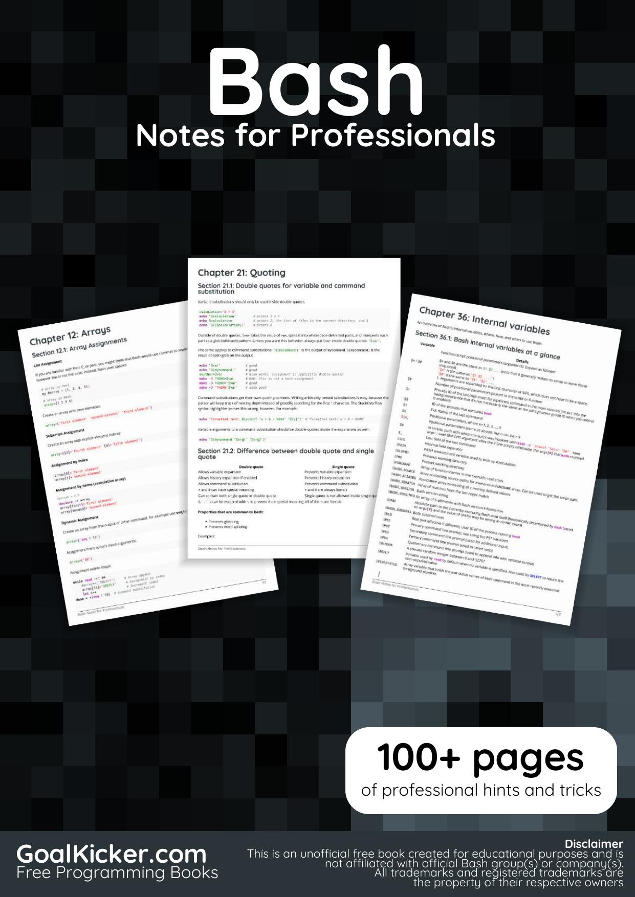 Bash Notes for Professionals