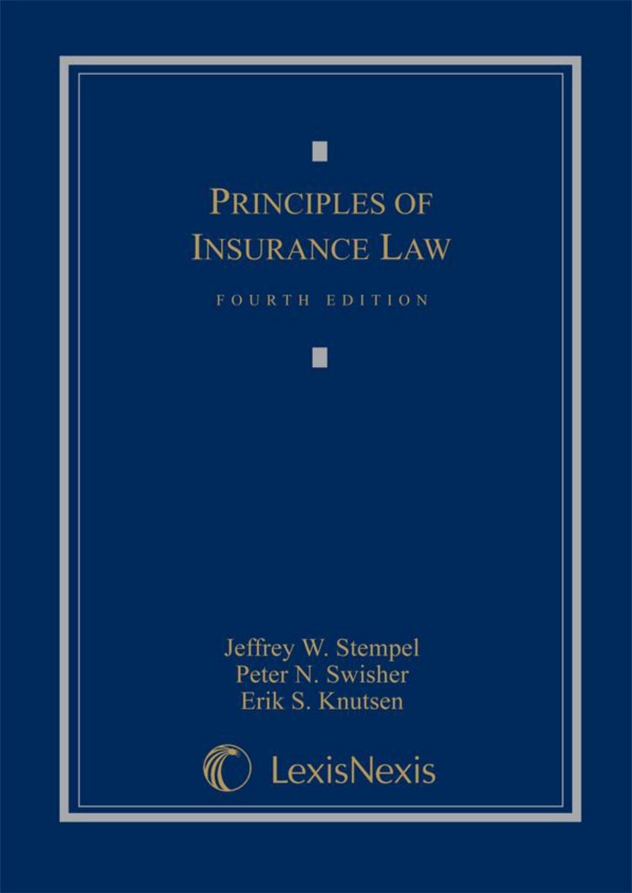 Principles of Insurance Law