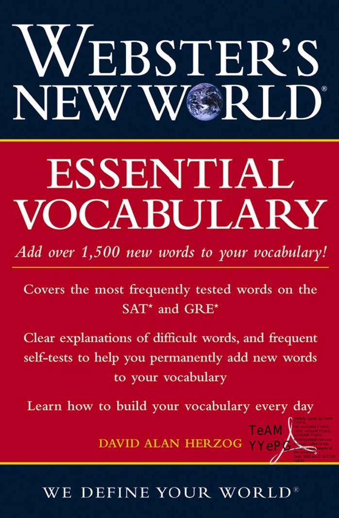 Websters New World Essential Vocabulary for SAT and GRE by David Alan Herzog (z-lib.org)