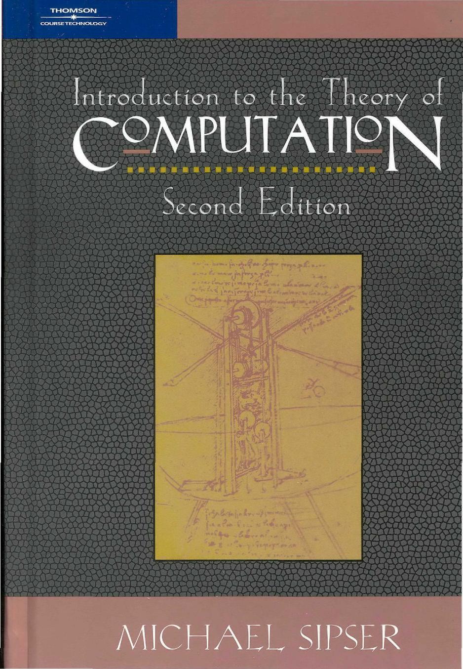 Introduction to the Theory of Computation Second Edition by Michael Sipser B01_0393